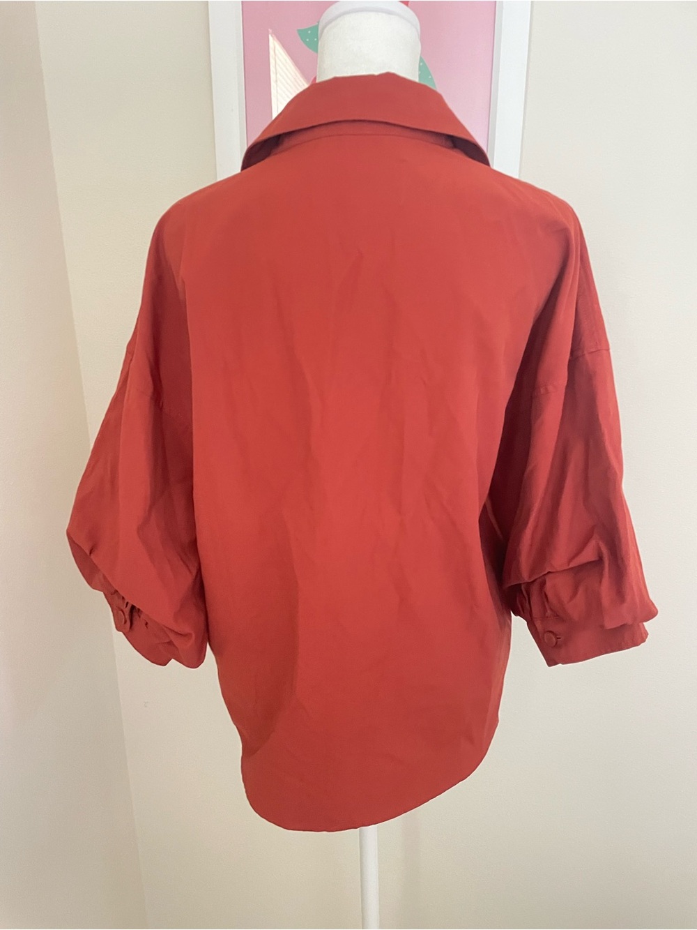 Brochu Walker The Kate Shirt White Relaxed Button-Front Shirt in Tuscany Small - Picture 9 of 9